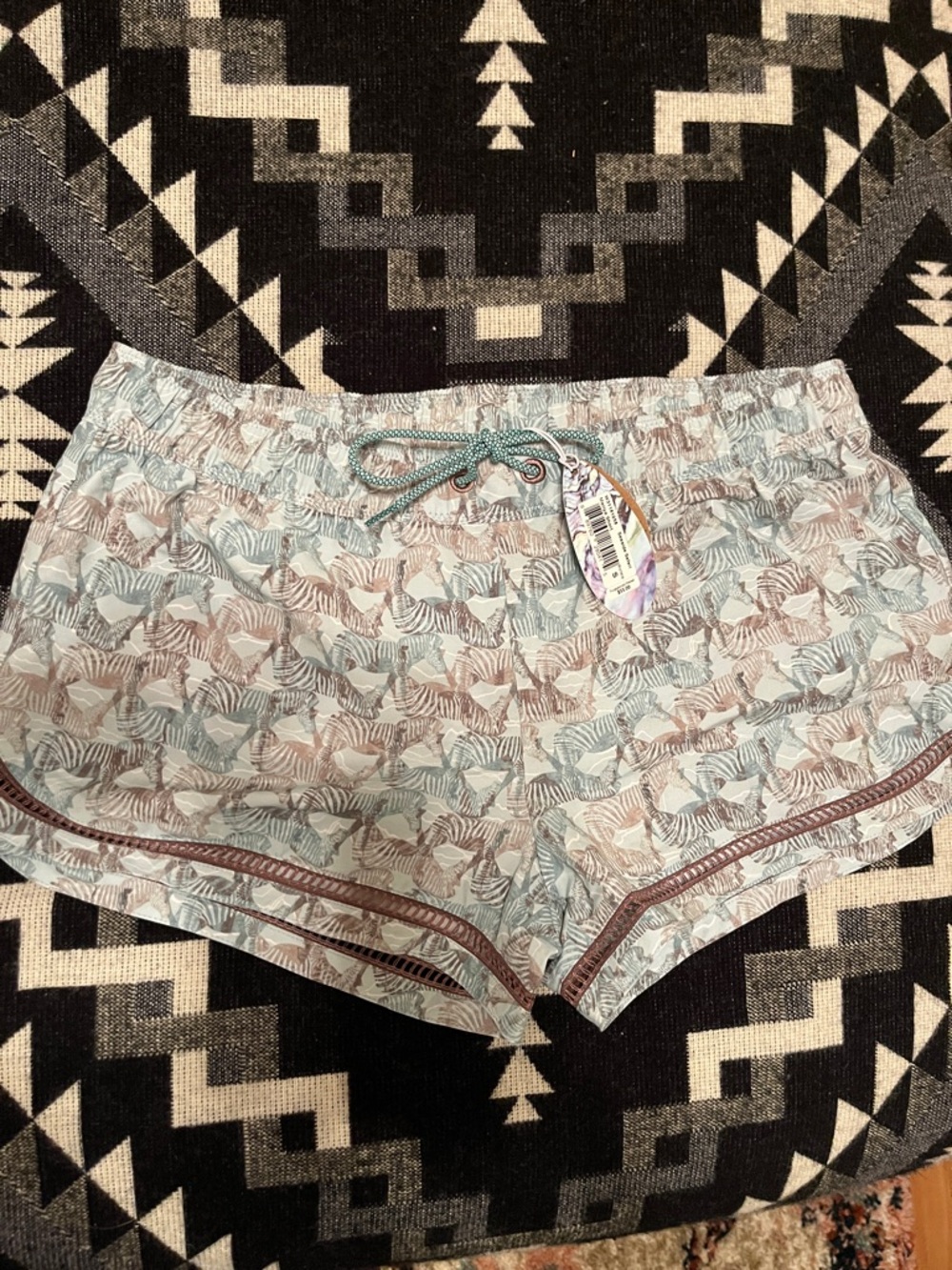 Prana Zebra-Print Mariya Swim Short